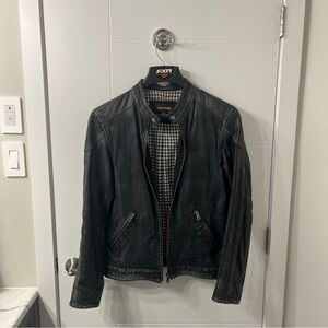 Men’s Danier Black/Blue Leather Jacket